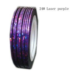 Fir metalic adeziv modele unghii #24 Folie fir metalic